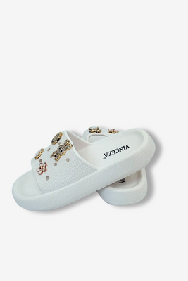 Бежеві жіночі поролонові шльопанці Vinceza