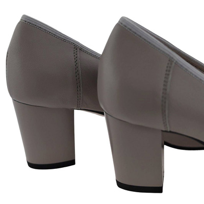 Жіночі човники Galant попелястого кольору на високих підборах 