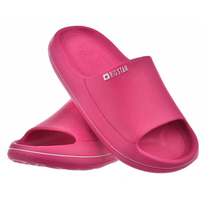Жіночі темно-рожеві поролонові шльопанці Big Star