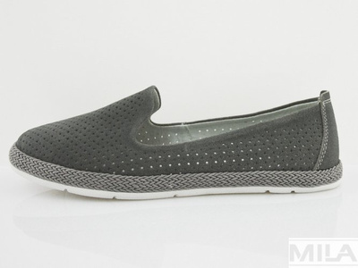 Зручні сірі лофери Filippo DP081/19