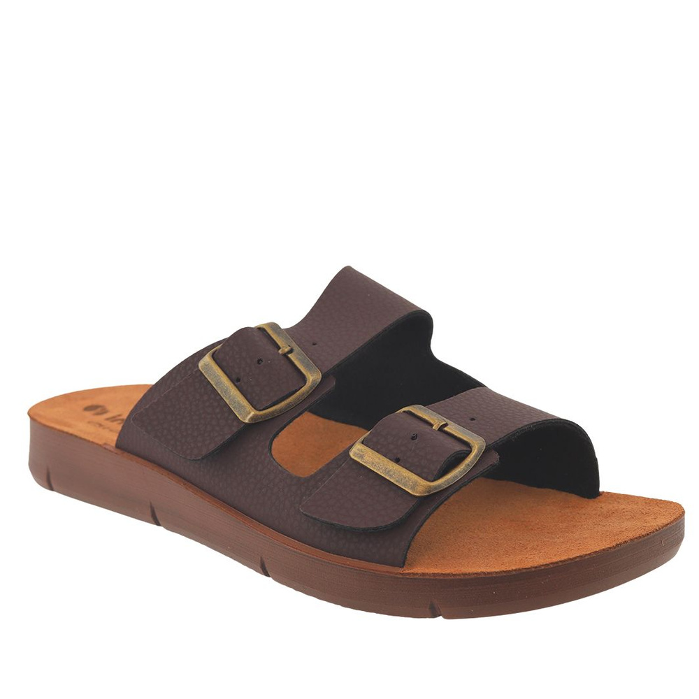 Klapki męskie brązowe Inblu