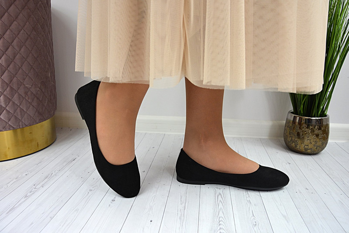 Balerinki eVento gładkie 9BL02-1031