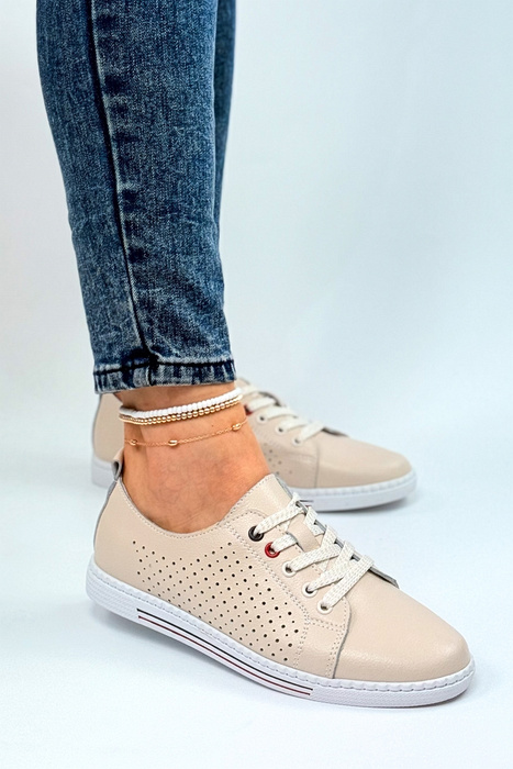 Туфлі шкіряні, білі, сліпони на платформі