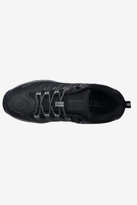 Solidne sneakersy męskie czarne z ekoskóry Big Star