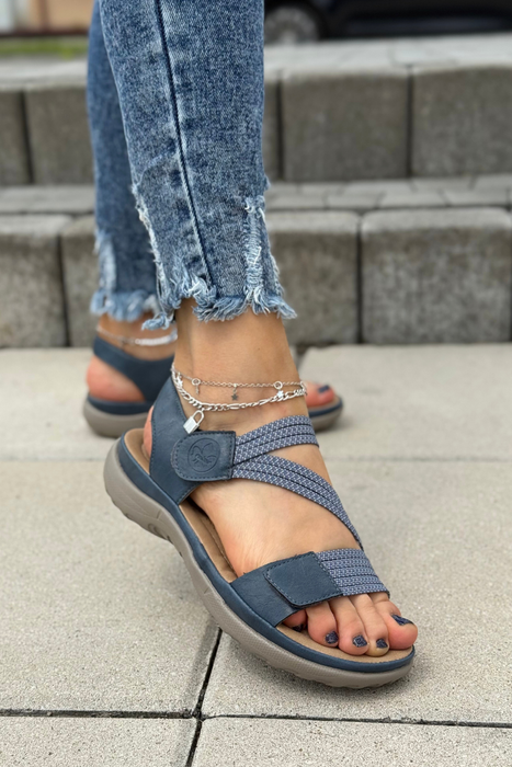 Босоніжки Rieker 64870-14 темно-сині