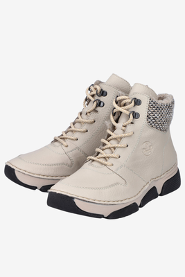 Trzewiki ocieplane kożuchem płaskie beżowe