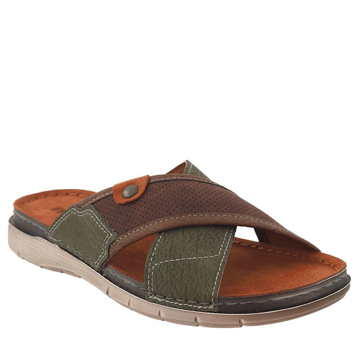 Klapki męskie khaki Inblu