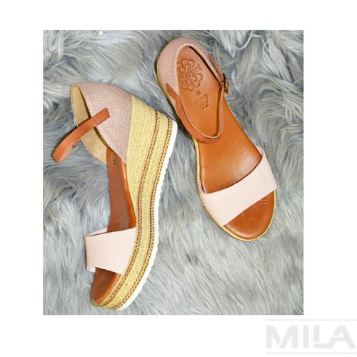 Босоніжки на танкетці PORRONET POR 2438 ROSA