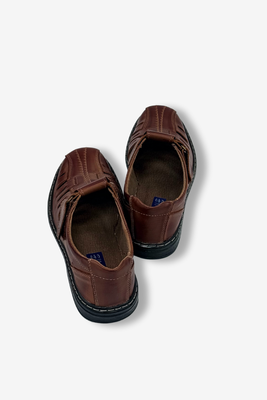 Шкіряні туфлі на липучці кабіру кольору Mariusz