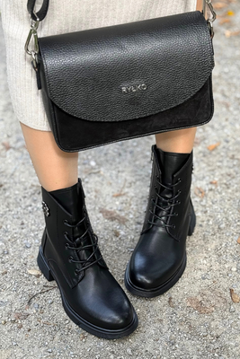 Темно-бежеві ажурні ботильйони із замшевої екошкіри