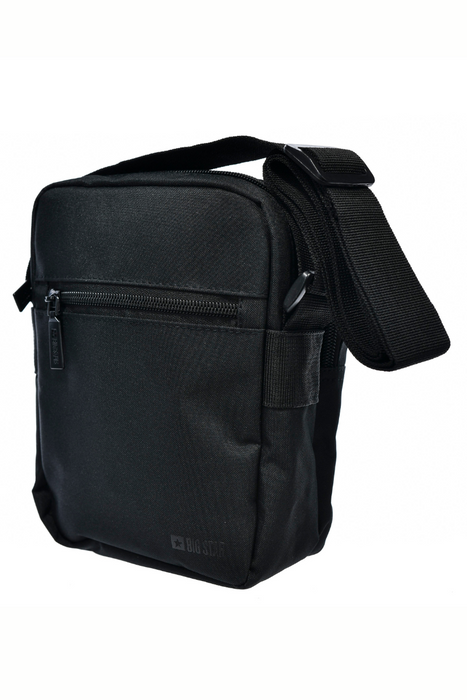 Saszetka męska czarna dwukomorowa Big Star