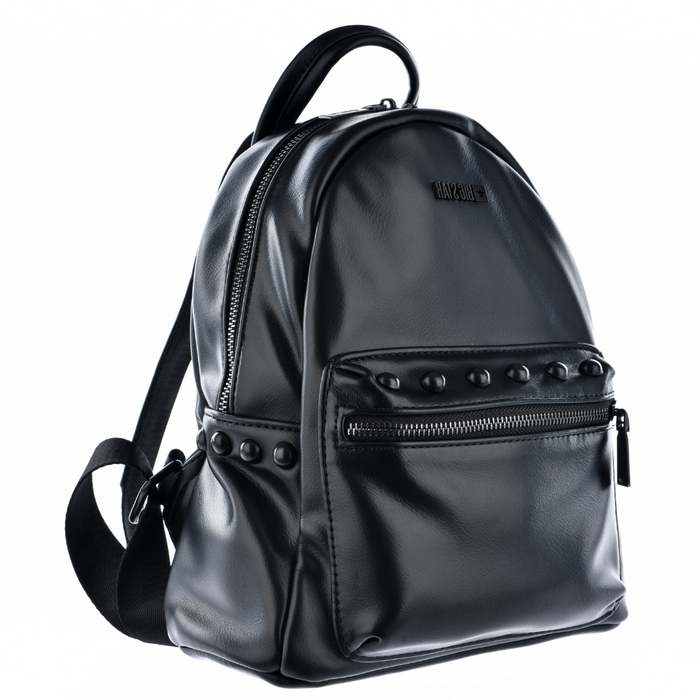 Маленький жіночий чорний рюкзак з екошкіри Big Star