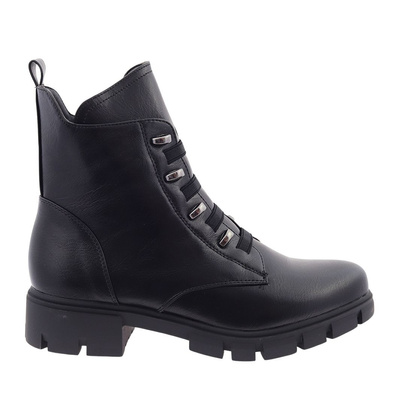 Чорні, повнозернисті, утеплені черевики M.Daszyński