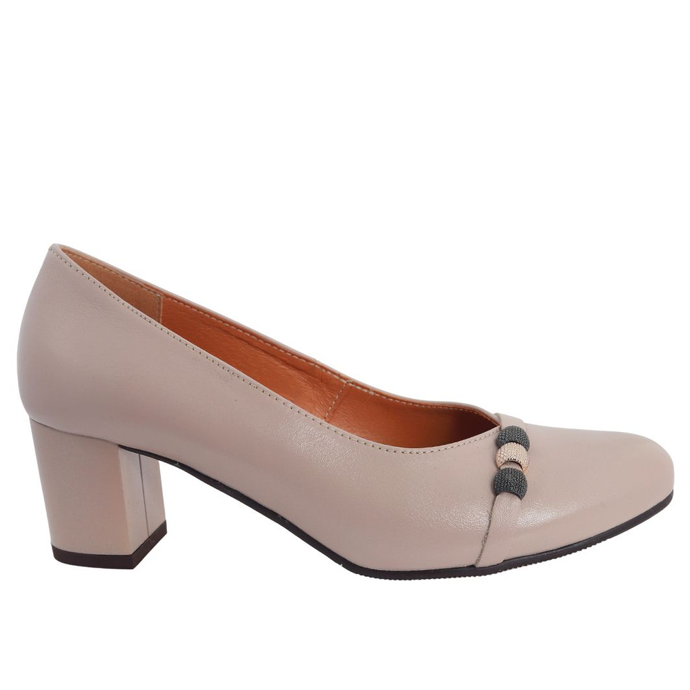 Бежеві шкіряні човники з колодкою Galant