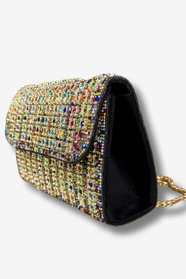 Жіноча чорна сумочка з подвійною ручкою і ремінцем Big Star