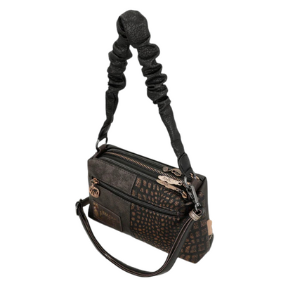 Маленька сумка-месенджер на три відділення з подвійним ремінцем Anekke Dreamverse