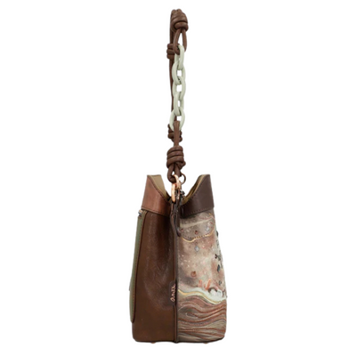 Mała torebka trzykomorowa z zamkiem i klipsem magnetycznym Anekke Core