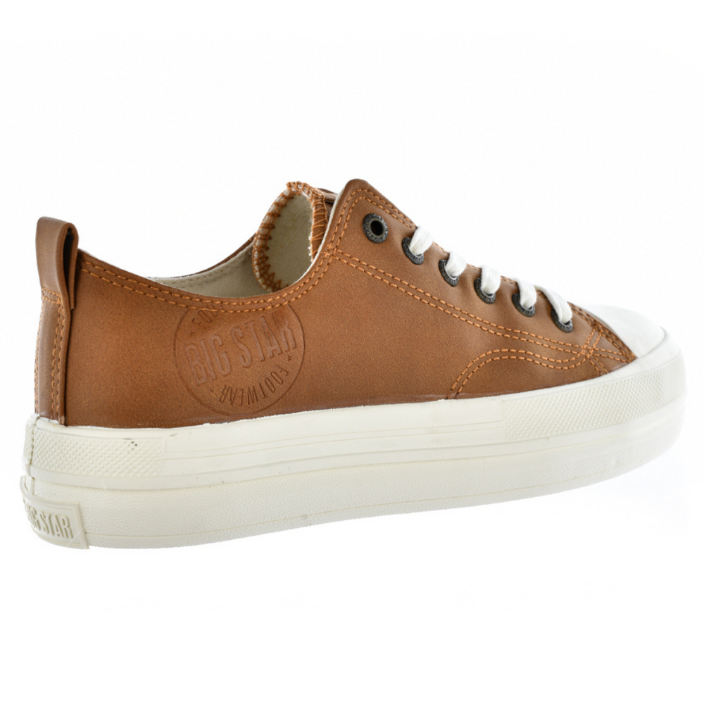 Жіночі коричневі кросівки на високій платформі Big Star