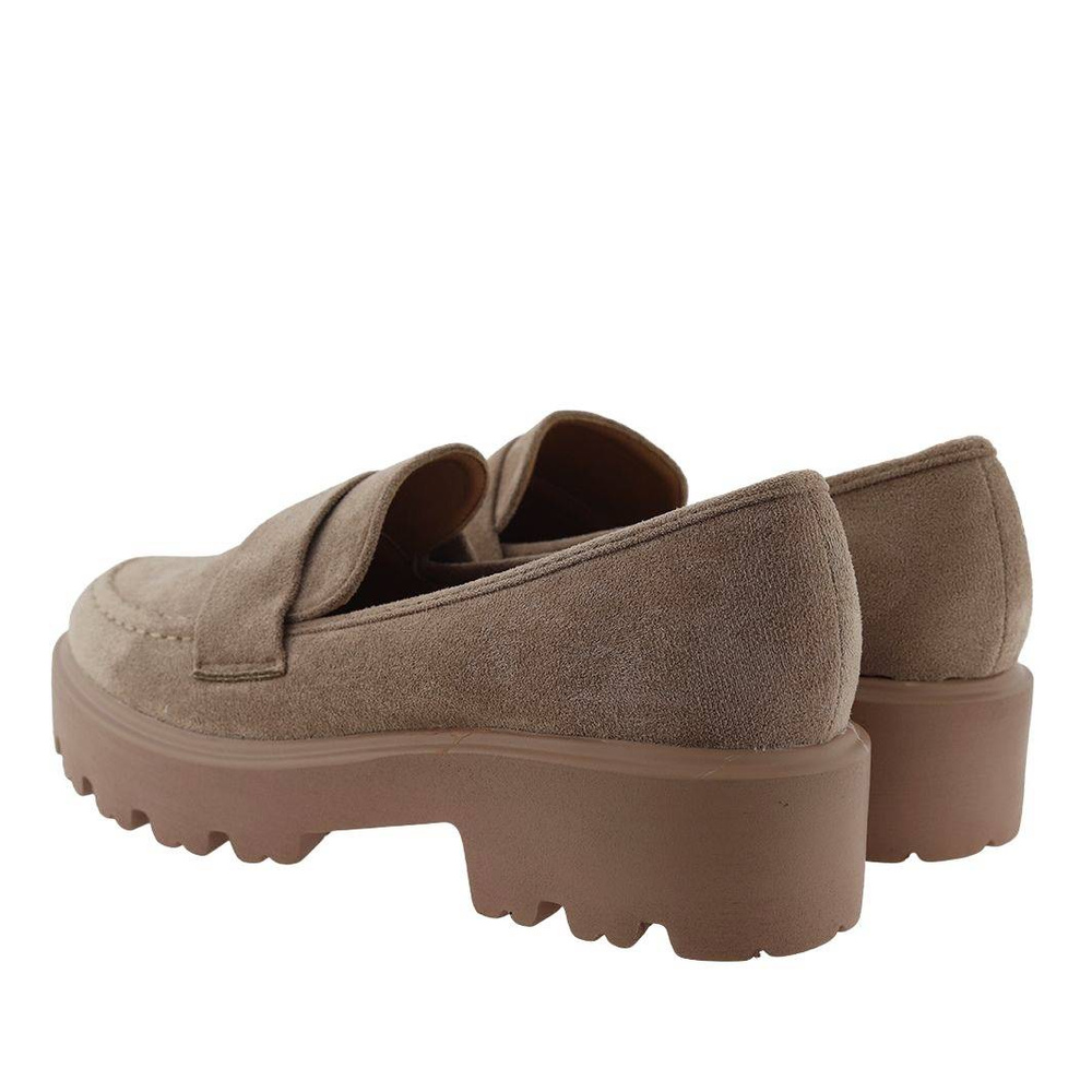 Модні бежеві мокасини з екошкіри Vinceza suede