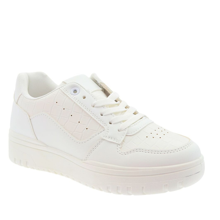 Білі жіночі кросівки на платформі на шнурівці