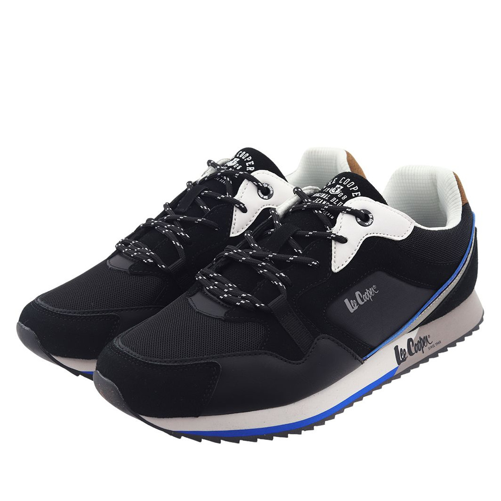 Sneakersy męskie czarne Lee Cooper
