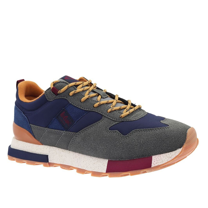 Модні чоловічі сірі кросівки на шнурівці