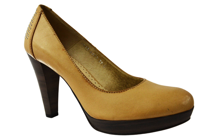 Czółenka Simen 6457 beżowe