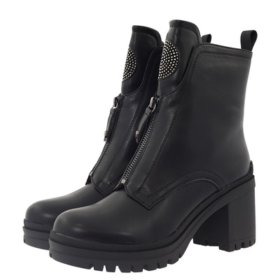 Vnceza чорні ботильйони на високих підборах