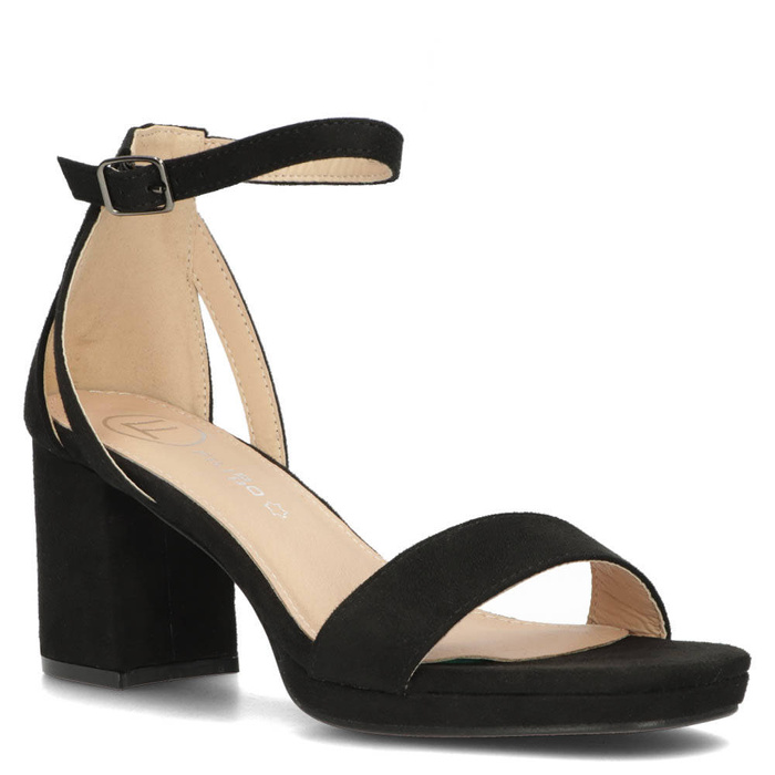 Чорні босоніжки Filippo на високих підборах