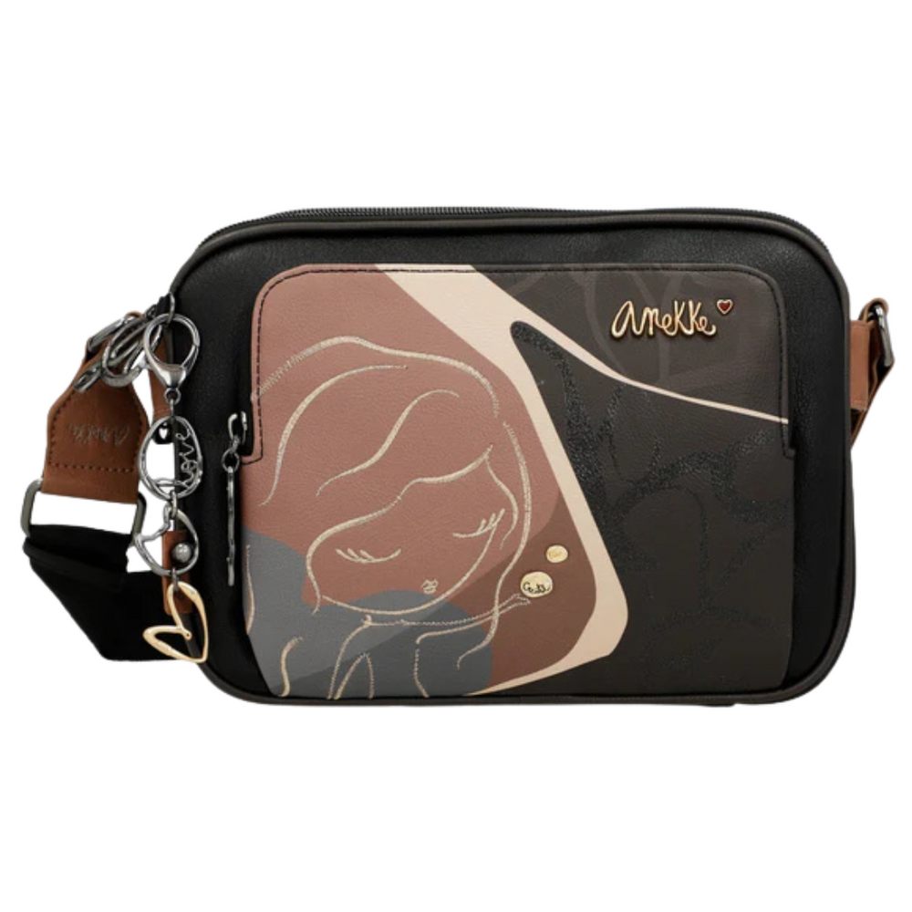 Mała listonoszka trzykomorowa brązowa Anekke Heartbeat