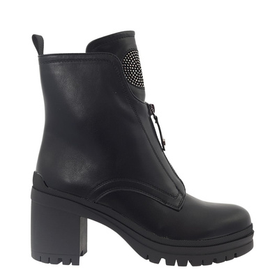 Vnceza чорні ботильйони на високих підборах