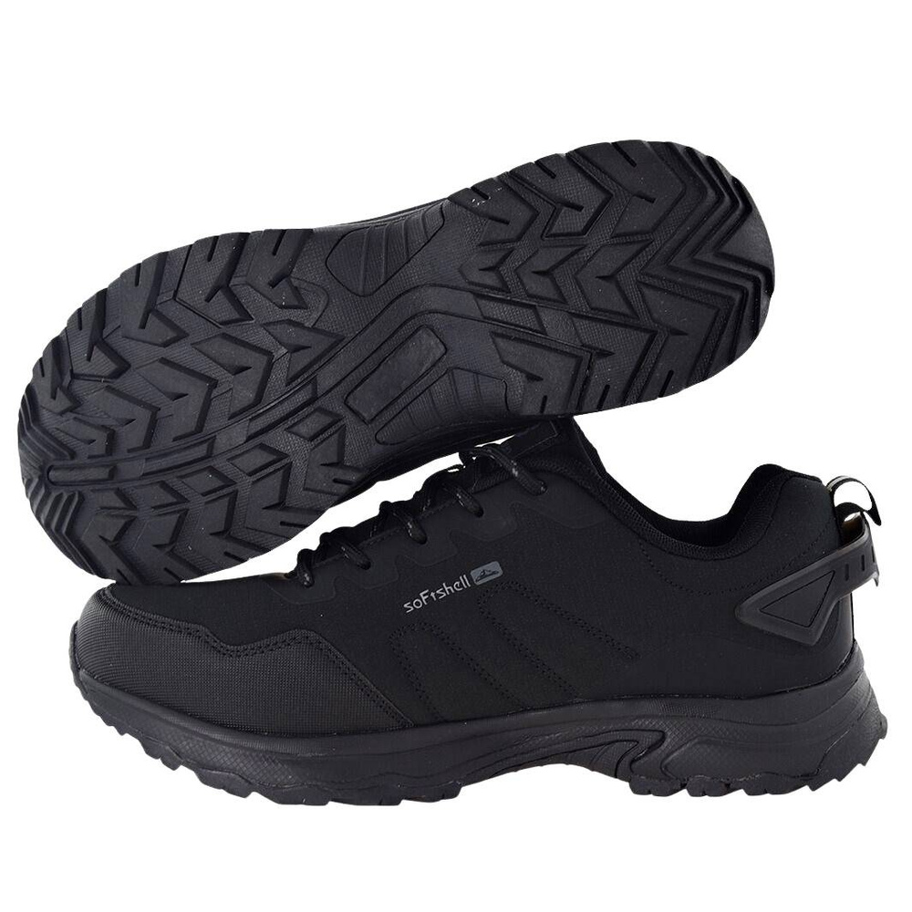 Męskie buty trekkingowe czarne McBraun