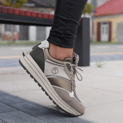 Buty sportowe damskie olive comb Tamaris