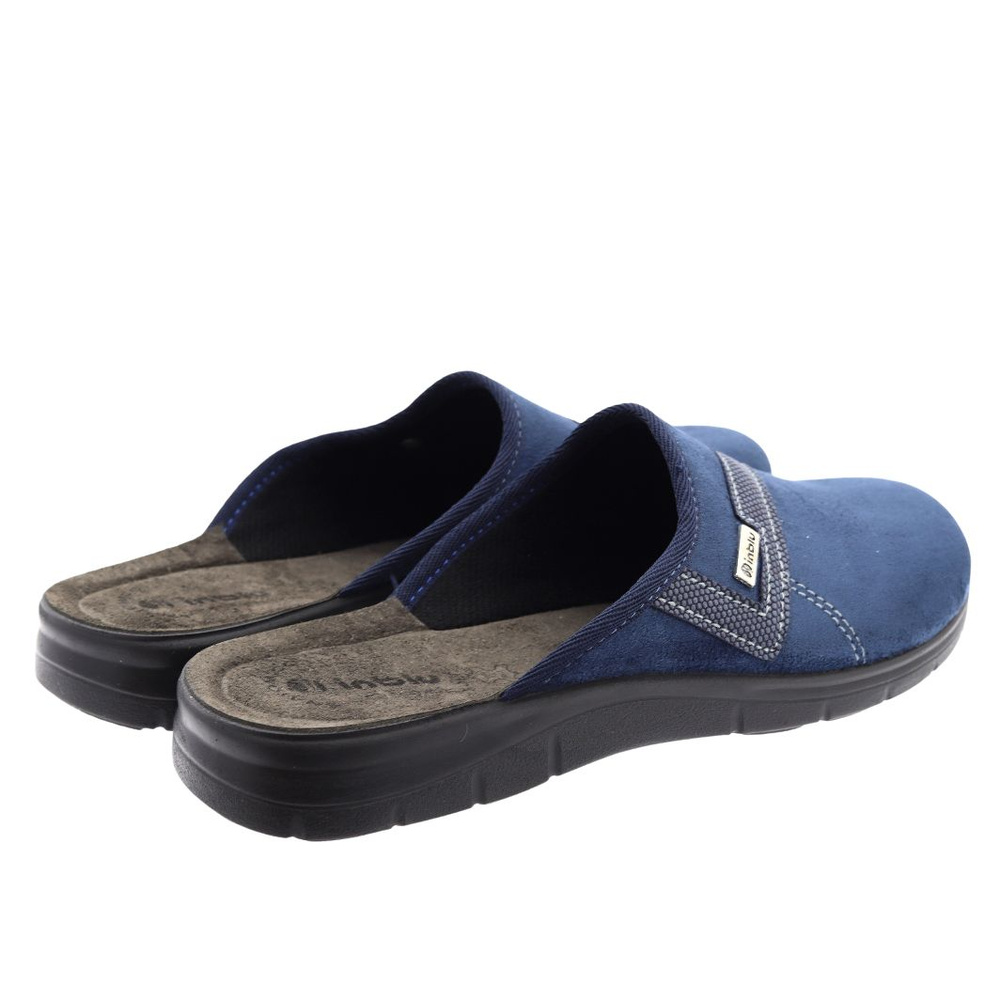 Kapcie domowe męskie granatowe wsuwane Inblu