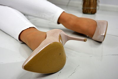 Szpilki Bravo Moda 1373 perłowe