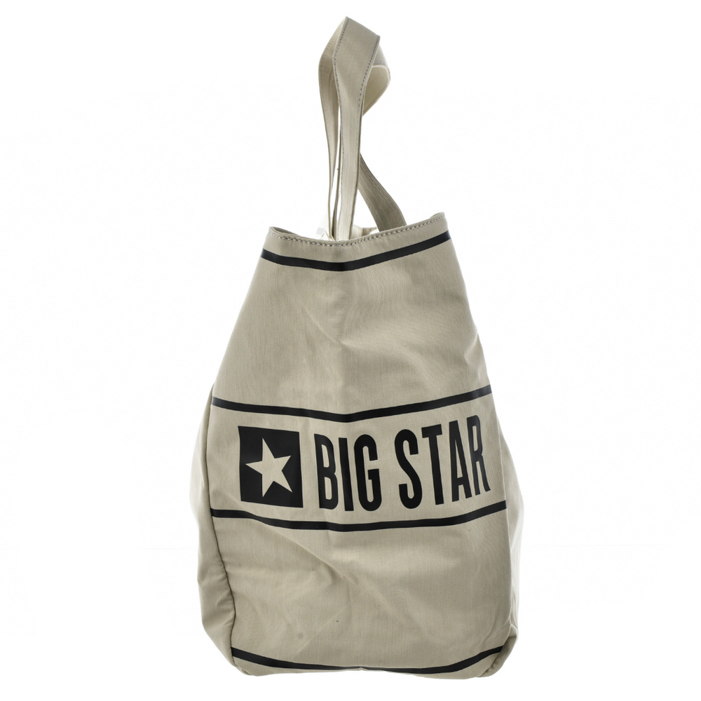 Бежева спортивна сумка на застібці Big Star