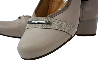 Czółenka Galant 462 beżowe