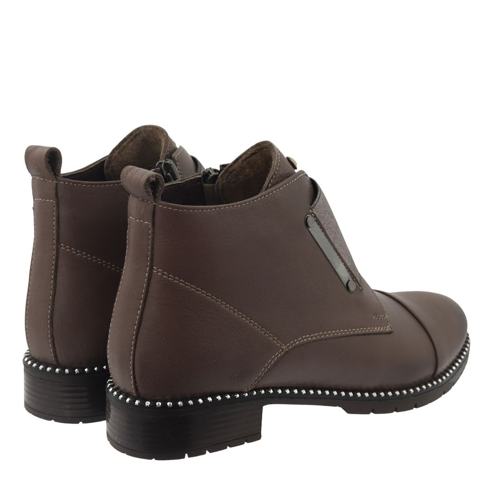 Шкіряні ботильйони Loretta Vitale капучино