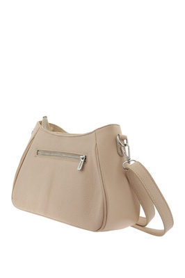 Маленька чорна шкіряна сумка з клапаном і ланцюжком 