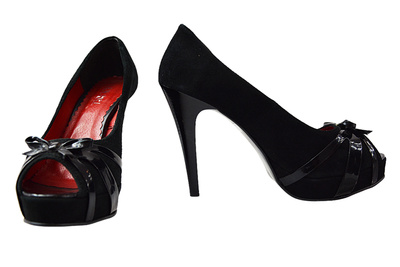 Czółenka Lewski 2037 czarne