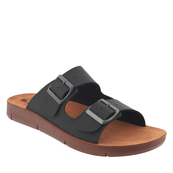 Klapki męskie czarne Inblu