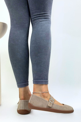 Чорні замшеві ботильйони на блискавці ззаду