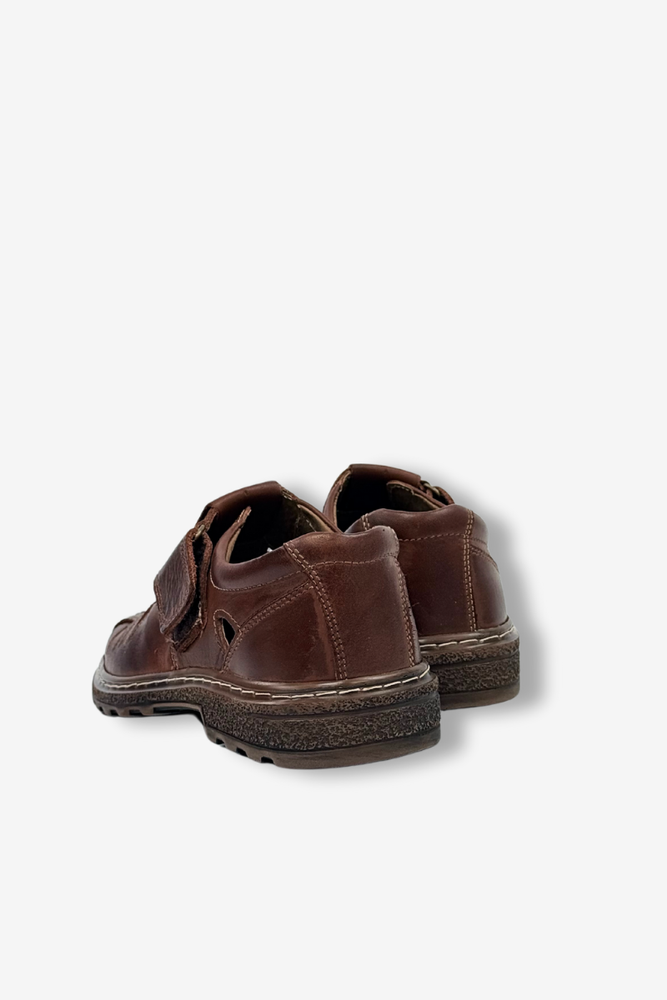 Шкіряні туфлі на липучці кабіру кольору Mariusz