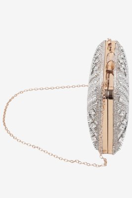 Kopertówka szampańska z cyrkoniami na bigiel