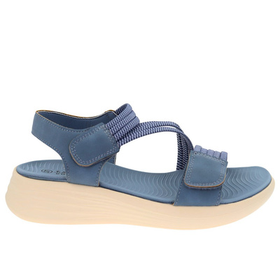 Сині босоніжки на липучці від T. Sokolski