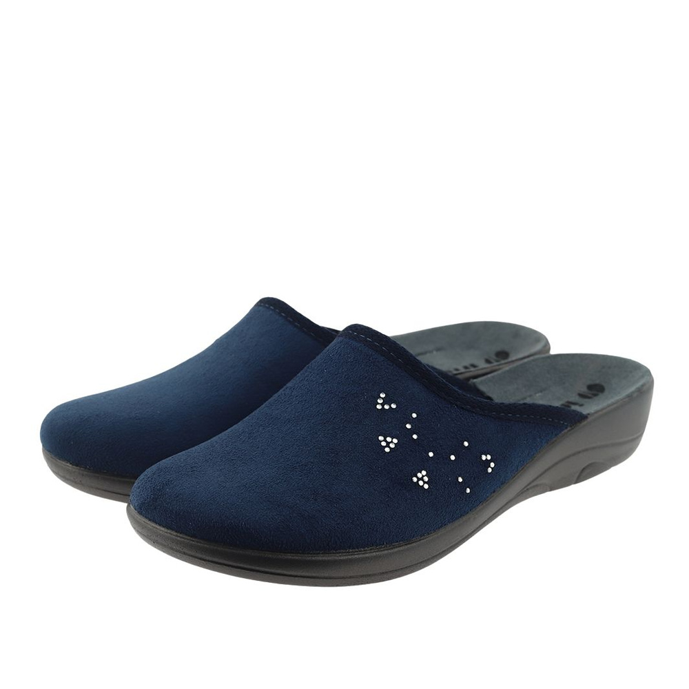 Жіночі домашні тапочки 5D000028 темно-сині Inblu