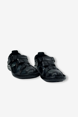 Wygodne sandały męskie z naturalnej skóry czarne