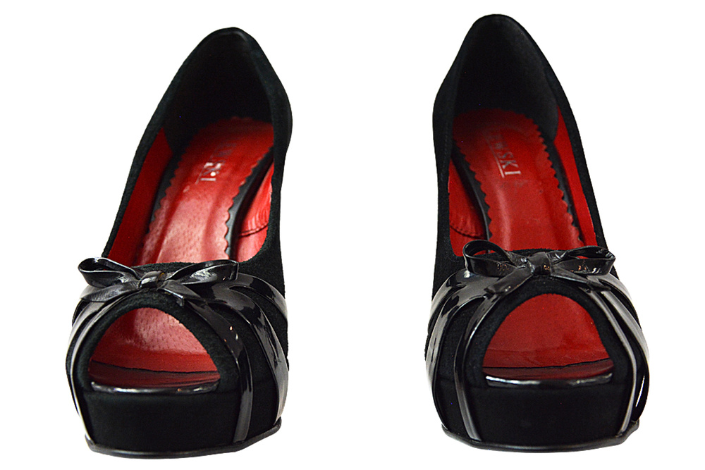 Czółenka Lewski 2037 czarne