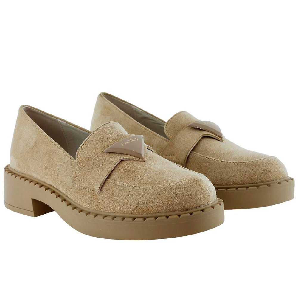 Жіночі бежеві замшеві мокасини Potocki