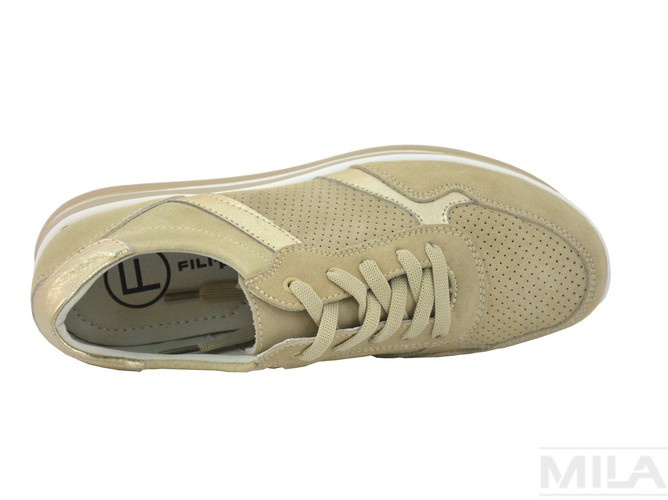 Sneakersy FILIPPO DP2004/21 BE beżowe